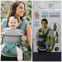 Рюкзак-кенгуру Ergo Baby 360 Baby Carrier Бирюзовый с серыми вставками