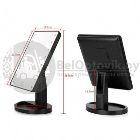 АКЦИЯ   Безупречное зеркало с подсветкой Lange Led Mirror Black/White/Pink Черное, батарейки