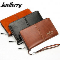 Портмоне Baellerry Leather SW008 (черный, коричневый) Черный