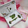 Массажный подарочный набор 2 в 1 Jade Roller нефритовый: скребок Гуаша  ролик для массажа (камень) Розовый, фото 3