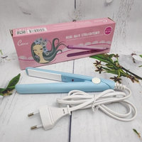 Утюжок плойка для выпрямления волос с керамическим покрытием CEINO Mini Hair Straightener SN - 888 Голубой