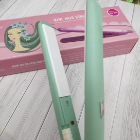 Утюжок плойка для выпрямления волос с керамическим покрытием CEINO Mini Hair Straightener SN - 888 Мятный