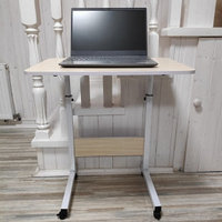 Универсальный стол для ноутбука Table - Mate (прикроватный столик) на колесах (складной, регулируемый по