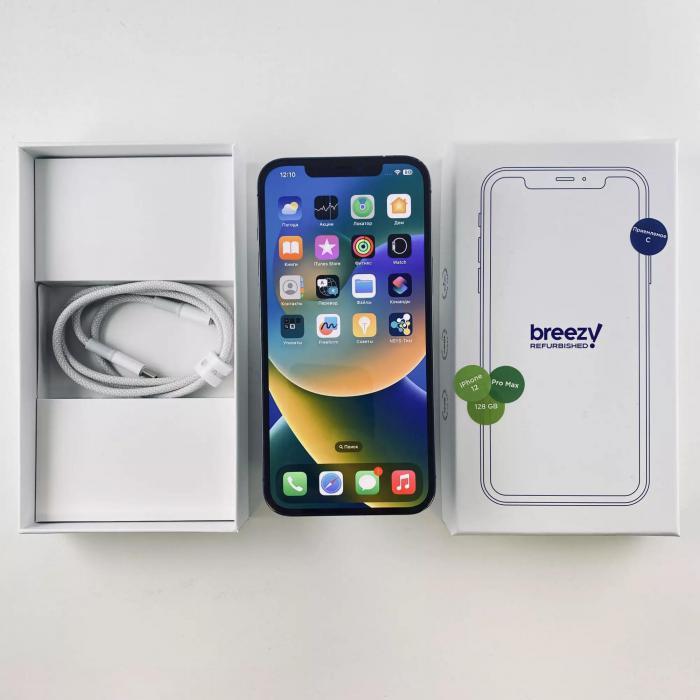 Apple iPhone 12 Pro Max 128 GB Pacific Blue (Восстановленный) - фото 1 - id-p219789677