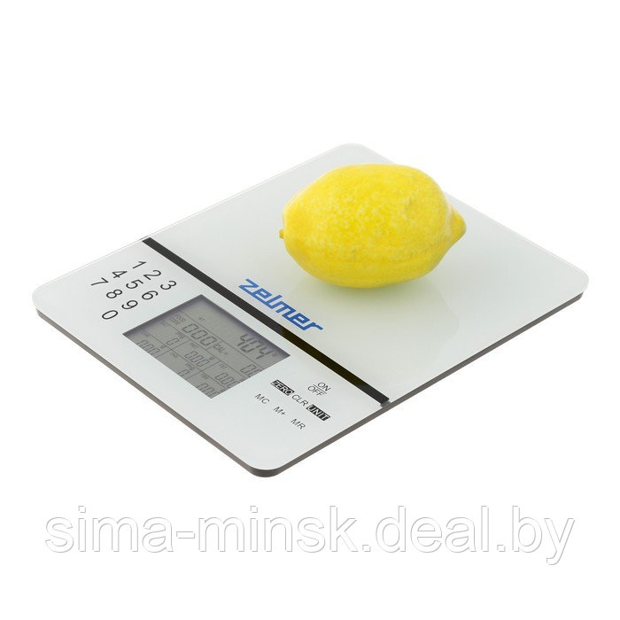 Весы кухонные Zelmer ZKS1500N, электронные, до 5 кг, серые - фото 5 - id-p220617244