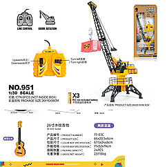 Детский подъемный кран на дистанционном управлении 951 для мальчиков, игрушка строительная техника, машинка д