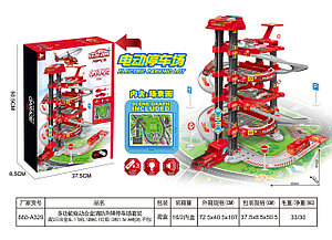 Набор большой Паркинг гараж парковка с лифтом, свет, звук , арт. 660-A329 v