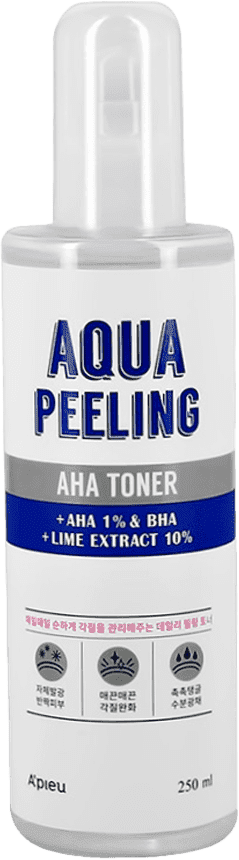 Тоник для лица с AHA и BHA кислотами и экстрактом лайма A'PIEU Aqua Peeling AHA Toner, 250 мл - фото 1 - id-p220618085
