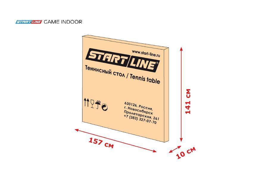 Стол теннисный Start Line Game с сеткой (Зелёный) - фото 4 - id-p220609687