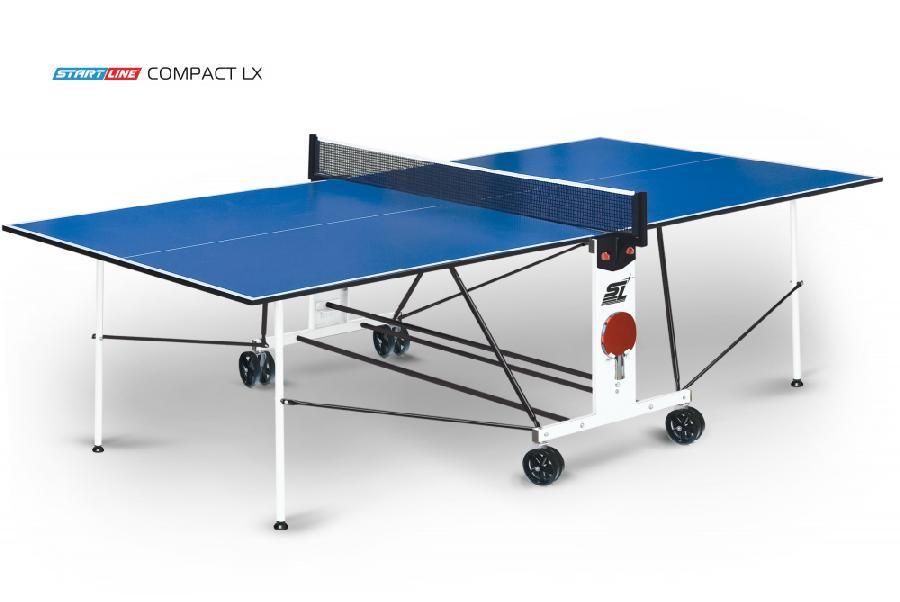 Стол теннисный Start Line Compact LX (Синий) - фото 1 - id-p220609689