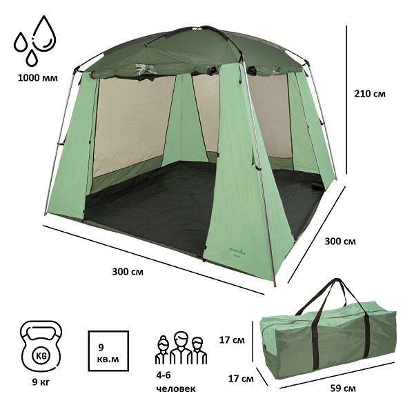 Палатка-шатер Green Glade Lacosta - фото 3 - id-p220618180