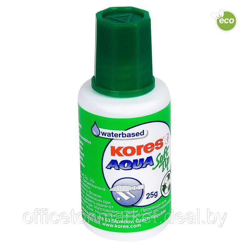 Корректор "Kores aqua soft tip", жидкость, 25 мл - фото 1 - id-p220618428