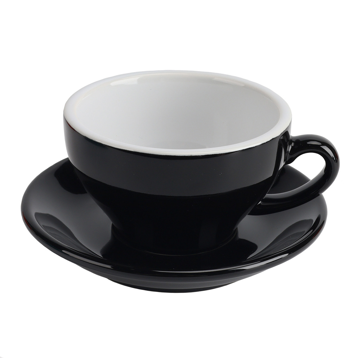 Чашка с блюдцем черная Barista (Бариста) 200 мл, P.L. Proff Cuisine - фото 1 - id-p220621382