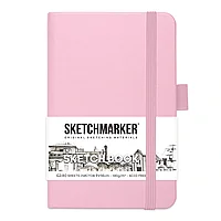 Скетчбук "Sketchmarker", 9x14 см, 140 г/м2, 80 листов, розовый