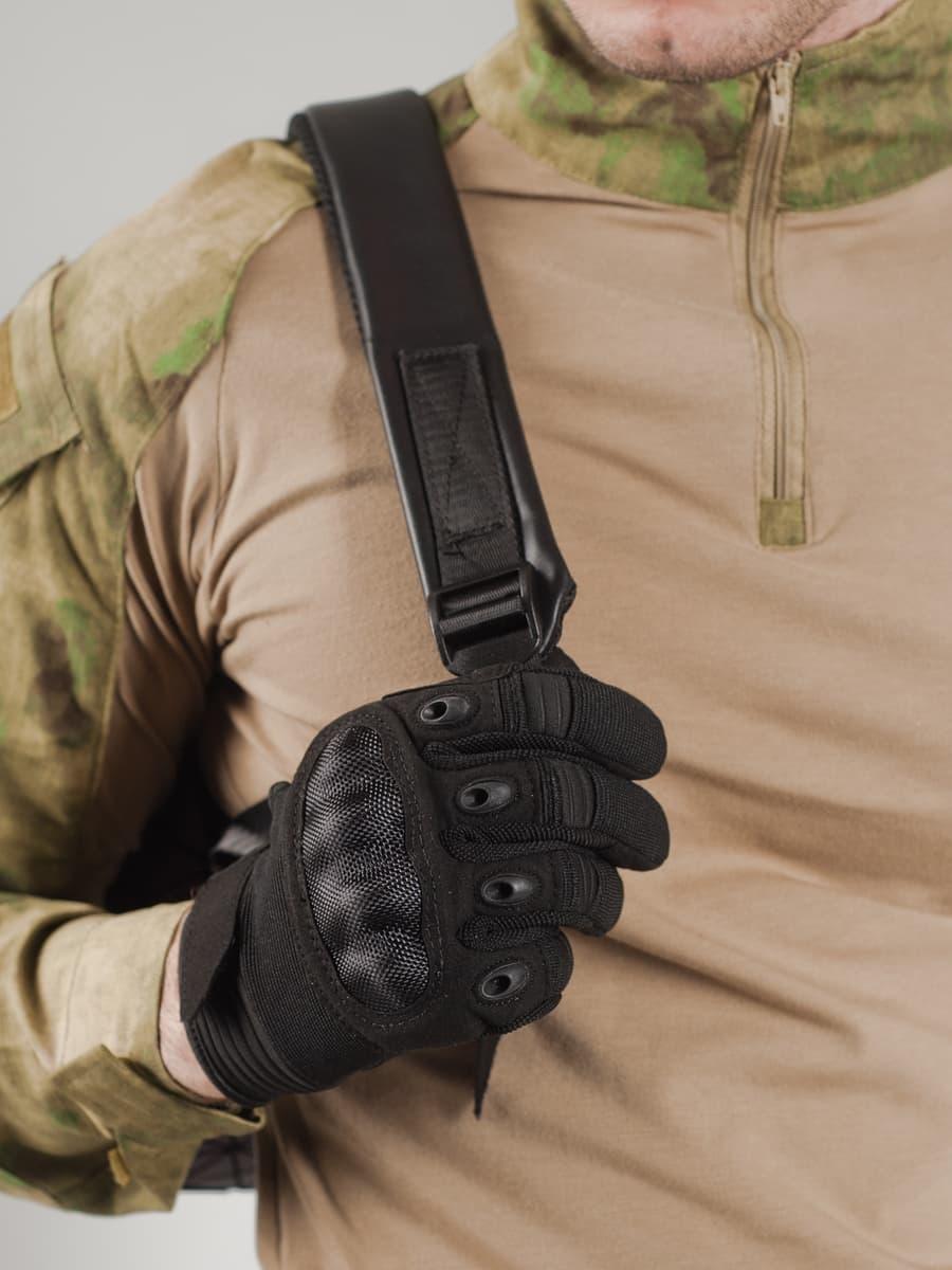 Перчатки Tactical PRO со вставкой 2 (black). Размер L - фото 6 - id-p220622301