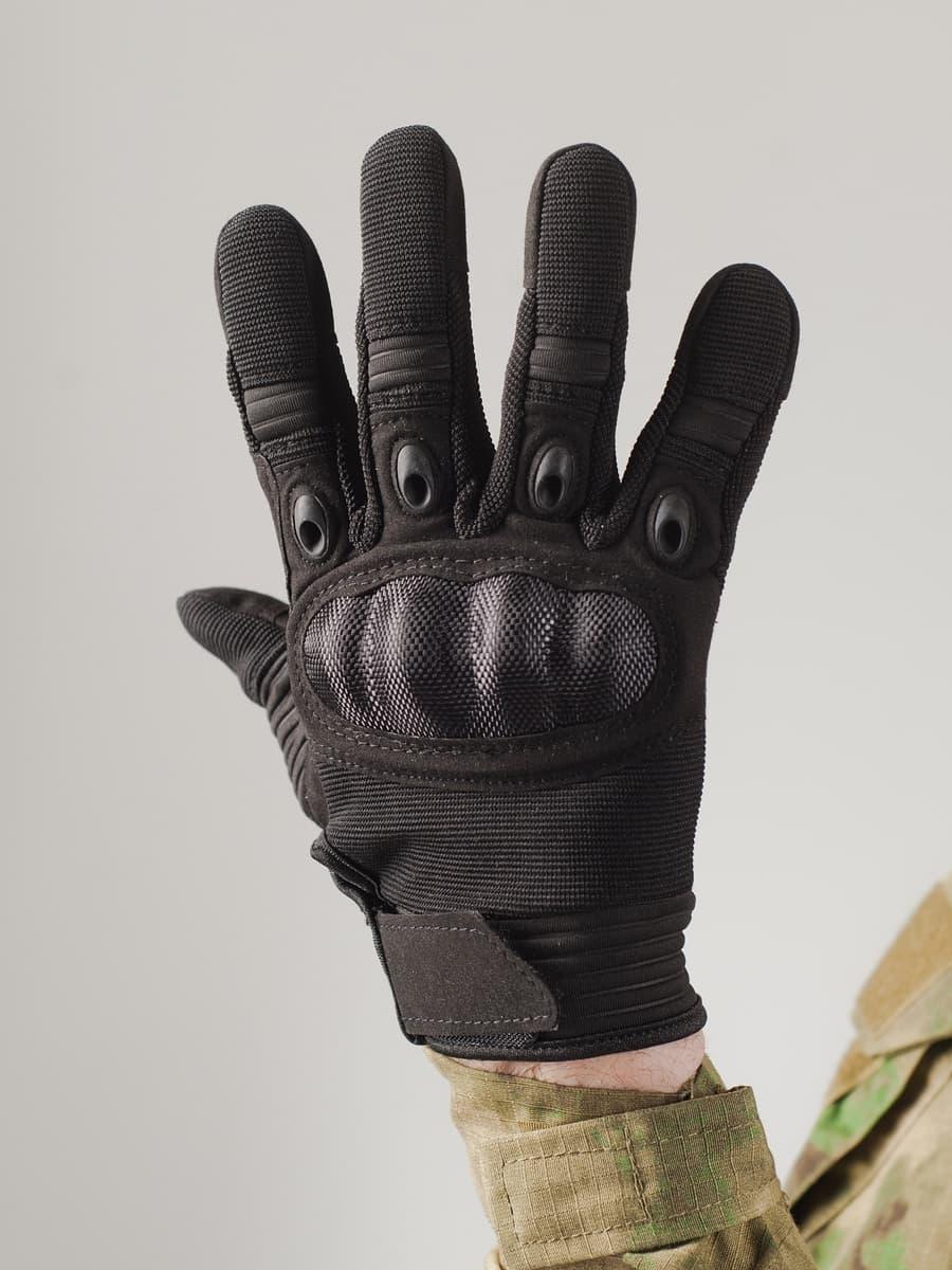 Перчатки Tactical PRO со вставкой 2 (black). Размер L - фото 2 - id-p220622301