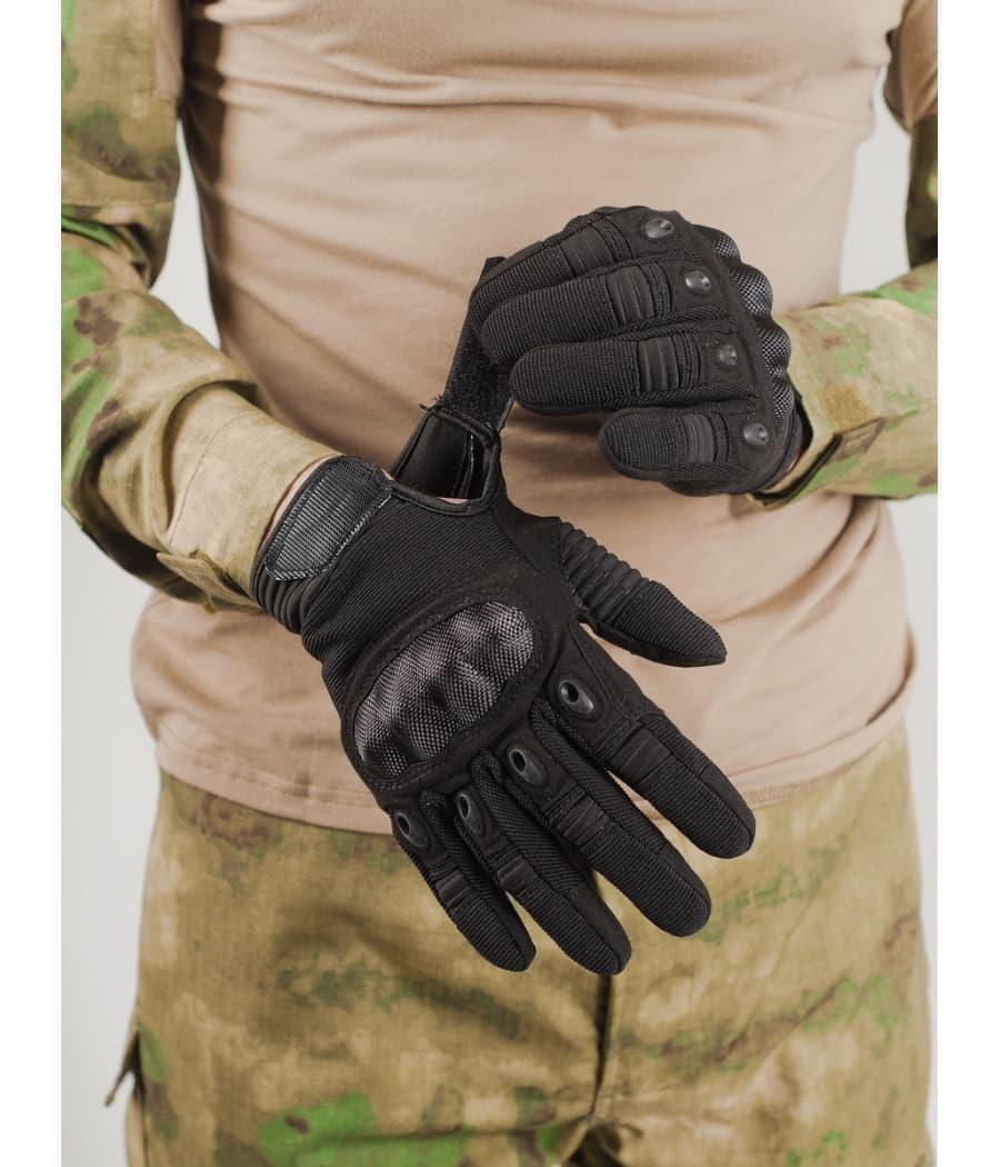 Перчатки Tactical PRO со вставкой 2 (black). Размер XL - фото 5 - id-p220622326