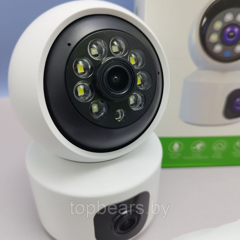 Беспроводная видеокамера Smart Wi Fi SQ001-W-L 2 в 1 (2 камеры, день/ночь, датчик движения, тревога, SD card) - фото 9 - id-p219630126