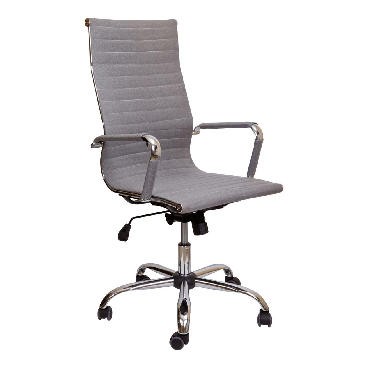 Кресло поворотное Elegance, серый, ткань