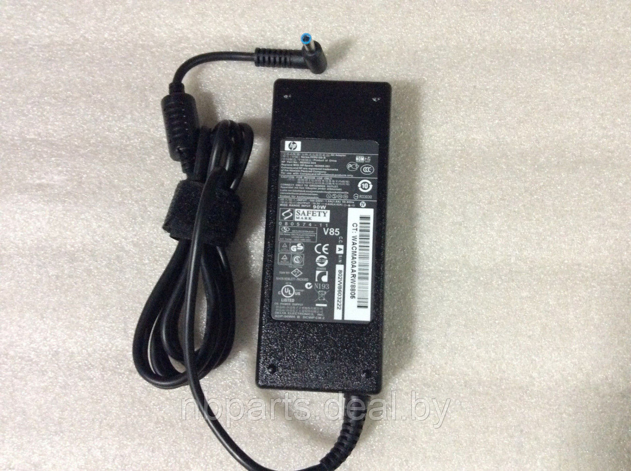 Блок питания (зарядное устройство) для ноутбука HP 120W, 19.5V 6.15 А, 4.5x3.0, 709984-001, оригинал с сетевым - фото 1 - id-p181379140