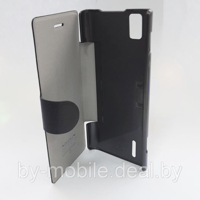 Чехол книжка Nillkin Huawei Ascend P2 желтый - фото 1 - id-p220626352