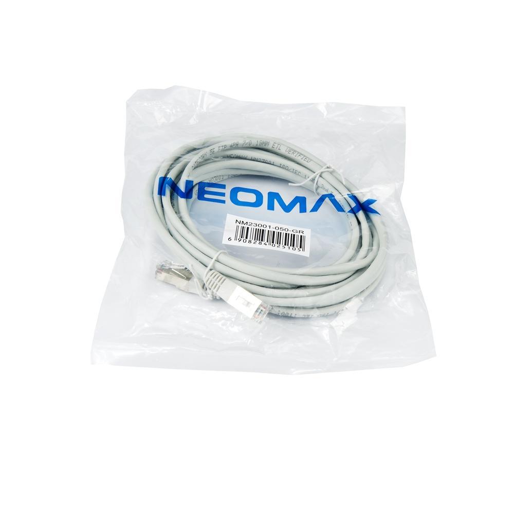 NEOMAX (NM23001-050) Шнур коммут. FTP 5 м., гибкий, Кат. 5е, многожильный - фото 1 - id-p220631890