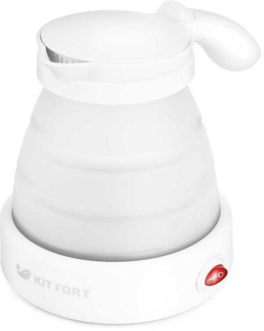 Чайник электрический Kitfort КТ-667-1 0.6л. 1150Вт белый (корпус: силикон) - фото 1 - id-p220631508