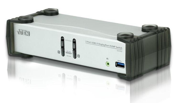 Квм переключатель ATEN 2-Port USB 3.0 DisplayPort KVMP Switch (Cables included) - фото 1 - id-p220632059