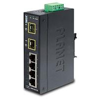 Коммутатор для монтажа в DIN рейку PLANET ISW-621TF IP30 Slim Type 4-Port Industrial Ethernet Switch + 2-Port