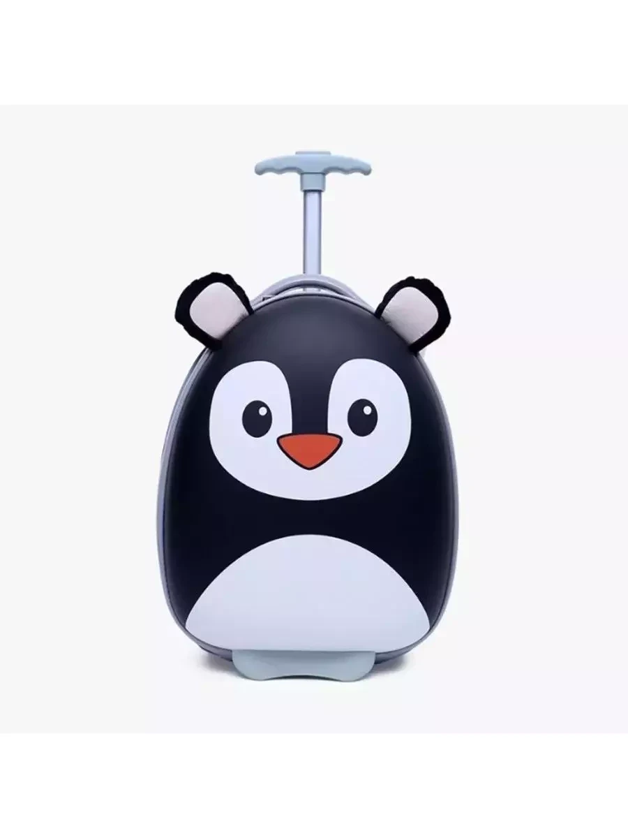 Чемодан детский BoxZOO пингвин на колесиках