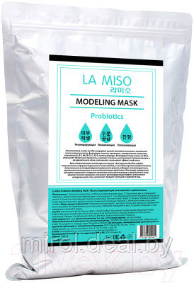 Маска для лица альгинатная La Miso Моделирующая с пробиотиками - фото 1 - id-p220634494