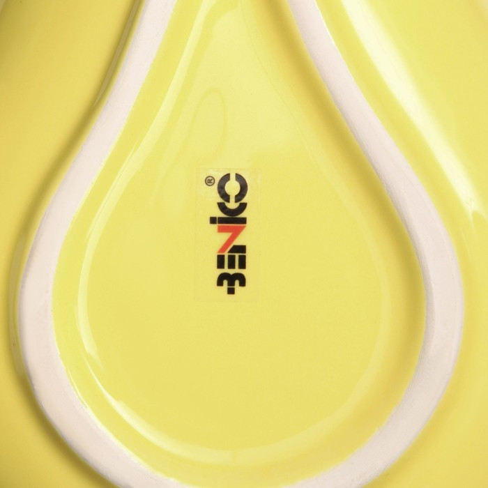 Тарелка керамическая "Груша", глубокая, желтая, 21 см, 1 сорт, Иран - фото 4 - id-p220636475