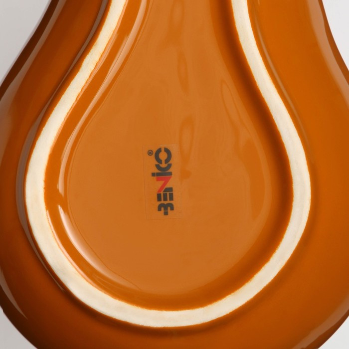 Тарелка керамическая "Тыква", глубокая, темно-оранжевая, 25 см, 1 сорт, Иран - фото 4 - id-p220636481