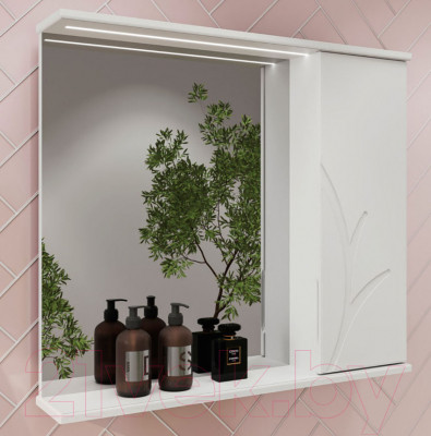Шкаф с зеркалом для ванной Volna Adel 70 R - фото 3 - id-p220642789