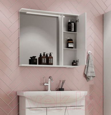 Шкаф с зеркалом для ванной Volna Adel 70 R - фото 4 - id-p220642789