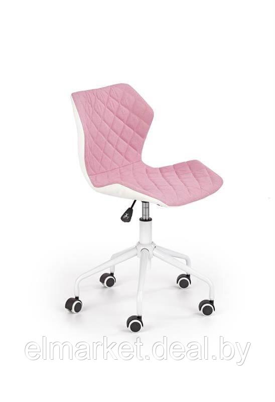 Кресло компьютерное Halmar Matrix 3 розово-белый - фото 1 - id-p220648719