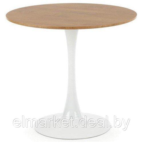 Стол обеденный Halmar STING натуральный/белый, 80/73 - фото 1 - id-p220649709