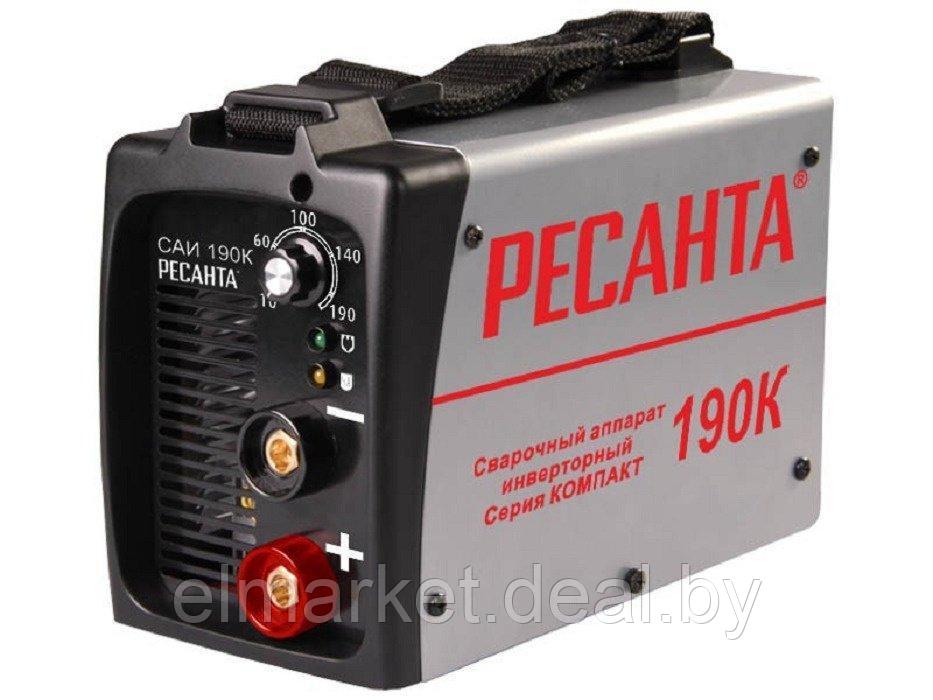 Сварочный инвертор Ресанта САИ190К черный - фото 1 - id-p220649737