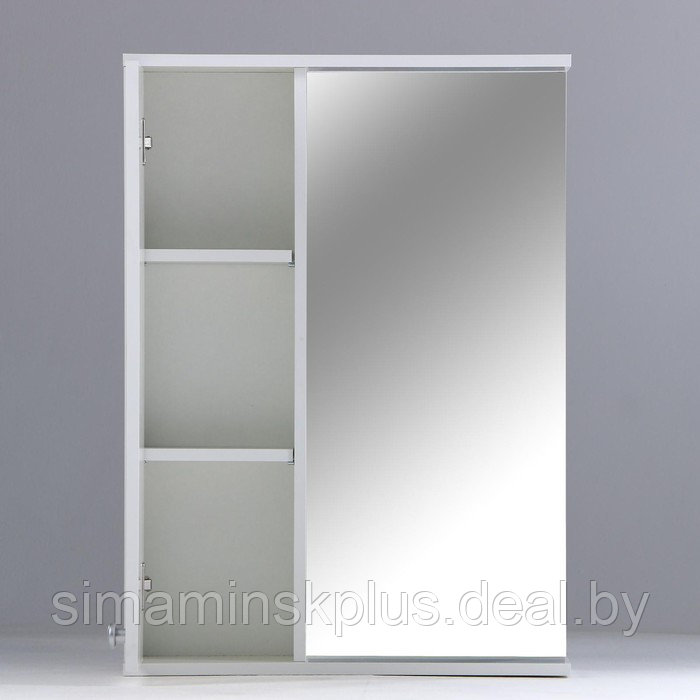 Зеркало-шкаф для ванной комнаты, белый, 50 х 18 х 83 см - фото 3 - id-p220649388