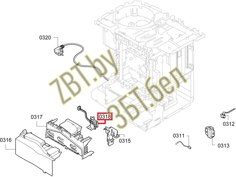 Датчик уровня воды с держателем для кофемашины Bosch 00633327 - фото 2 - id-p214060854