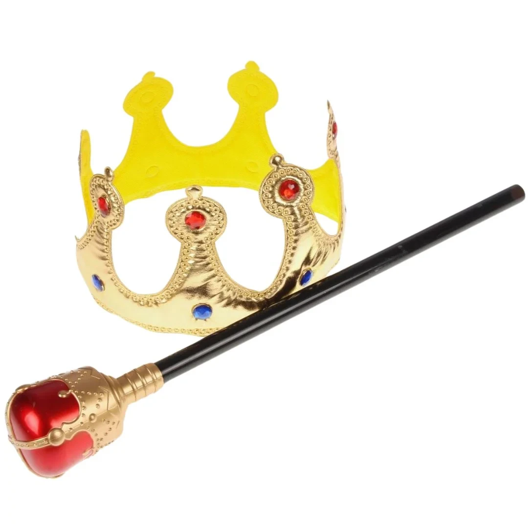 Карнавальный набор «Царский» 2 предмета: корона, скипетр