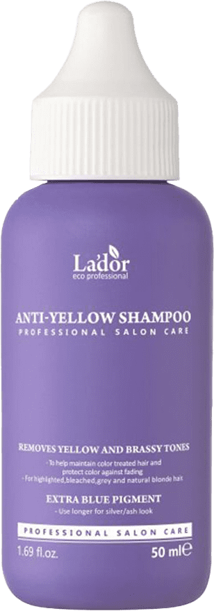 Оттеночный шампунь против желтизны волос (LA'DOR)ANTI YELLOW SHAMPOO, 50мл