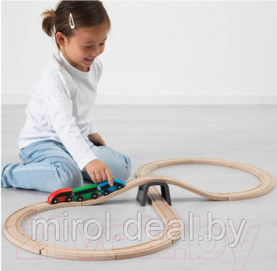 Железная дорога игрушечная Ikea Лиллабу 003.200.54 - фото 6 - id-p220662378