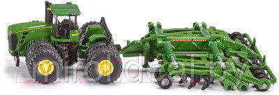 Трактор игрушечный Siku John Deere 9630 c прицепом-плугом / 1856 - фото 1 - id-p220662763