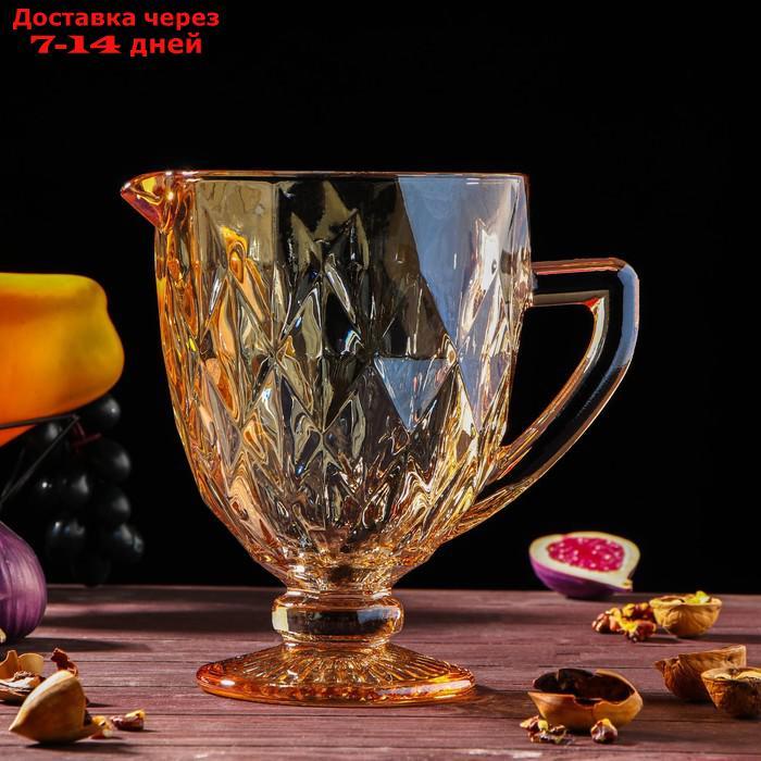 Набор питьевой "Круиз", 7 предметов: кувшин 1,1 л, бокалы 300 мл, цвет золотой - фото 2 - id-p220628709