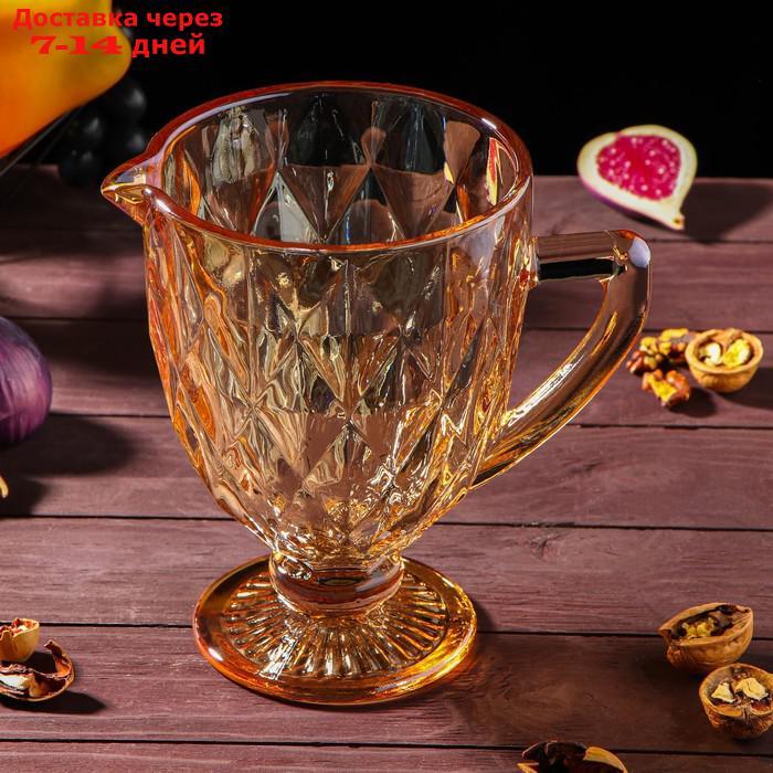 Набор питьевой "Круиз", 7 предметов: кувшин 1,1 л, бокалы 300 мл, цвет золотой - фото 3 - id-p220628709