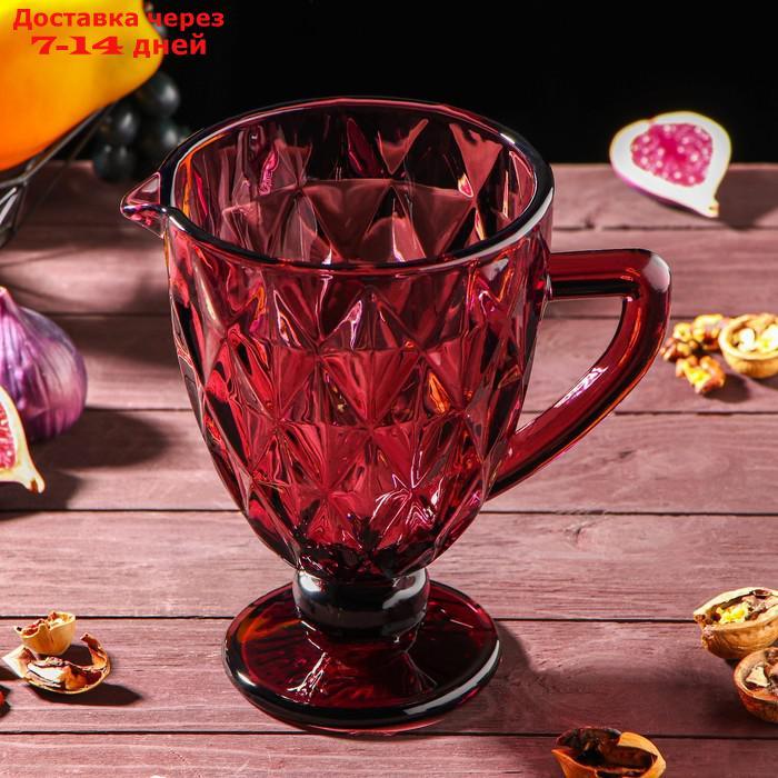 Набор питьевой "Круиз", 7 предметов: кувшин 1,1 л, бокалы 300 мл, цвет розовый - фото 3 - id-p220628711