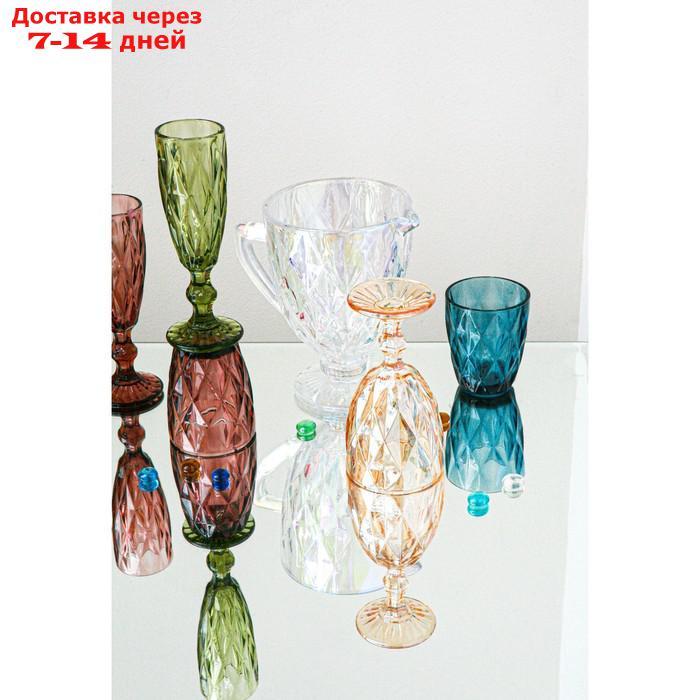 Набор питьевой "Круиз", 7 предметов: кувшин 1,1 л, бокалы 300 мл, цвет перламутровый - фото 8 - id-p220628761