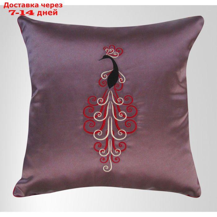 Подушка декоративная с вышивкой, размер 45х45 см - фото 1 - id-p220627616