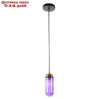 Светильник "Олви" G9 40Вт черный-фиолетовый 7х7х20-120 см